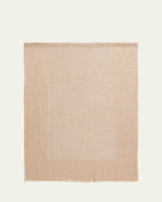Eyelash Trim Wool Scarf